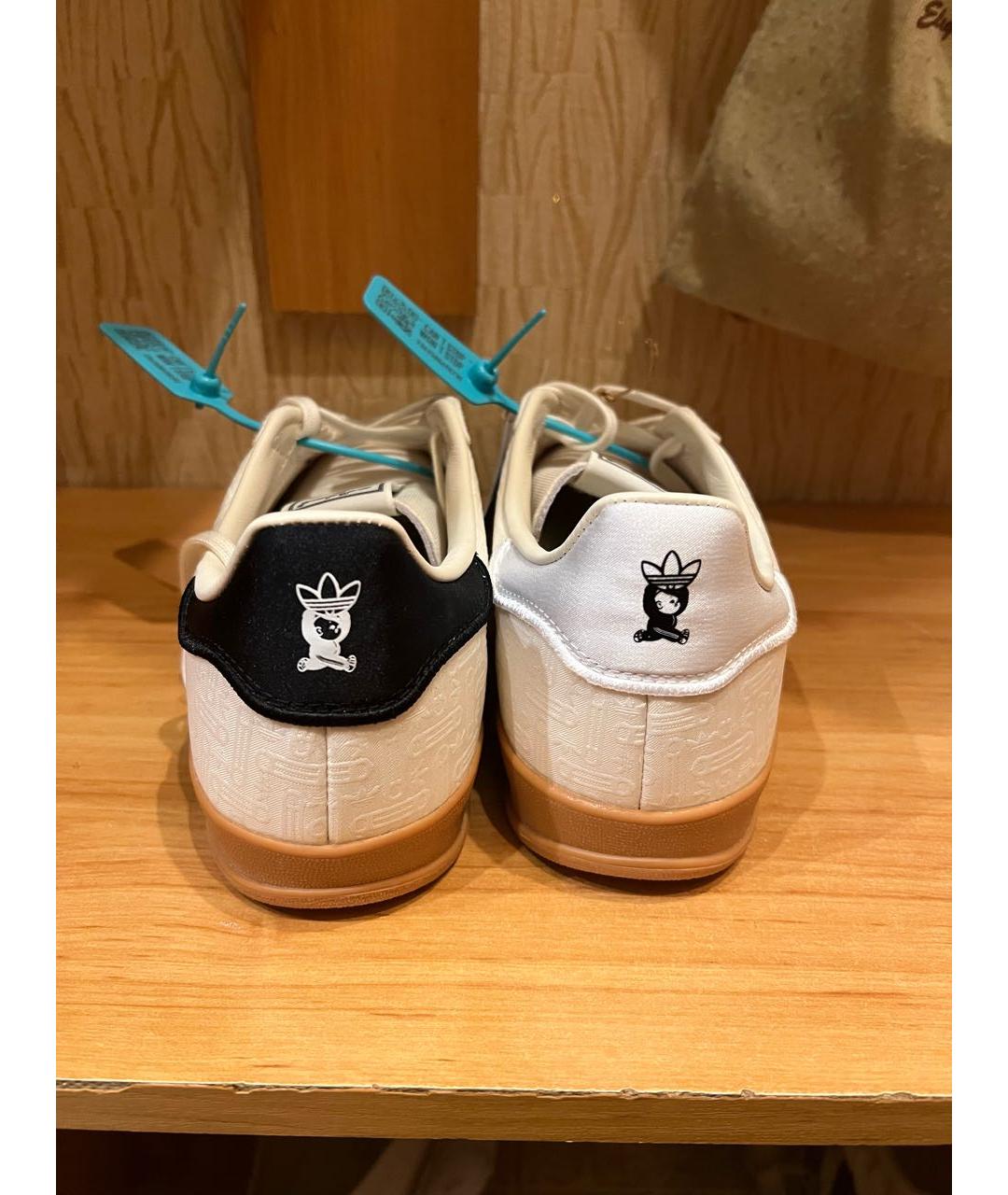 ADIDAS Бежевые текстильные низкие кроссовки / кеды, фото 4