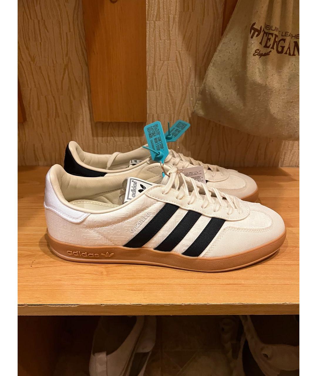 ADIDAS Бежевые текстильные низкие кроссовки / кеды, фото 9