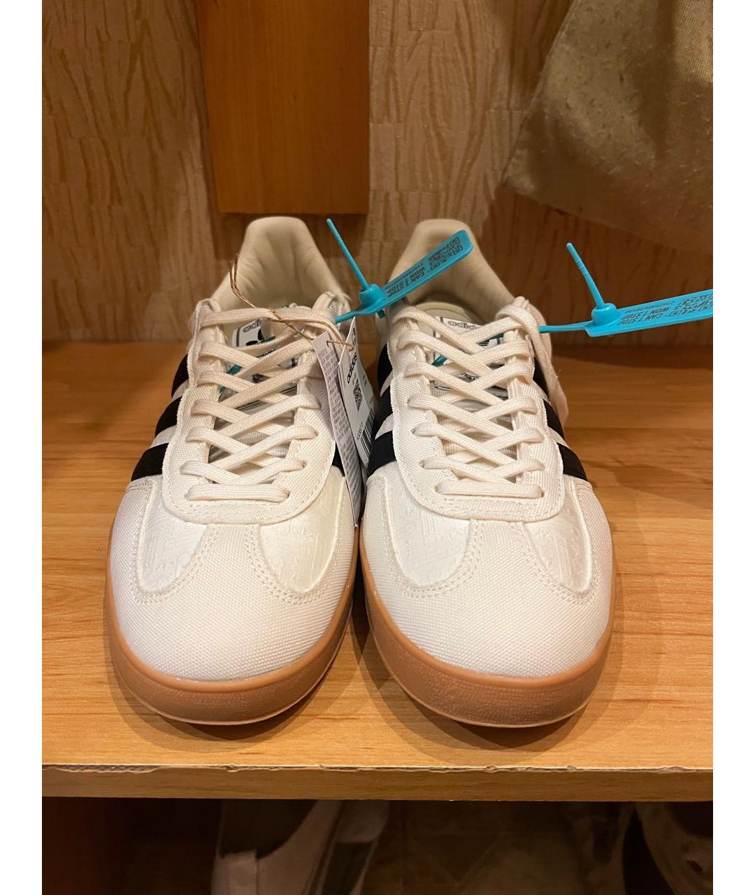 ADIDAS Бежевые текстильные низкие кроссовки / кеды, фото 2