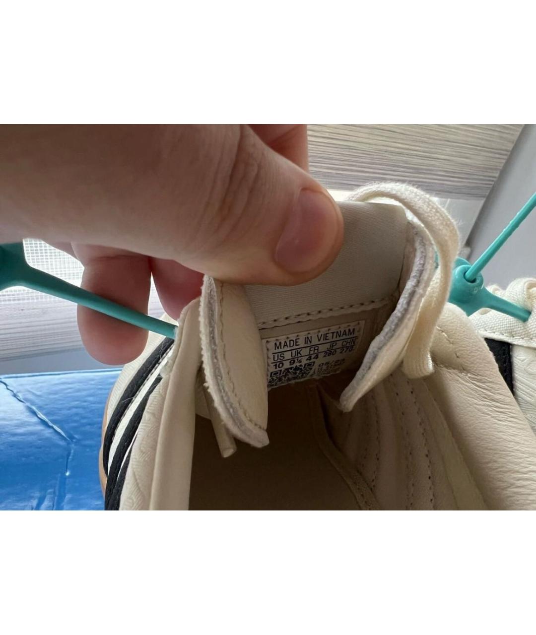ADIDAS Бежевые текстильные низкие кроссовки / кеды, фото 5