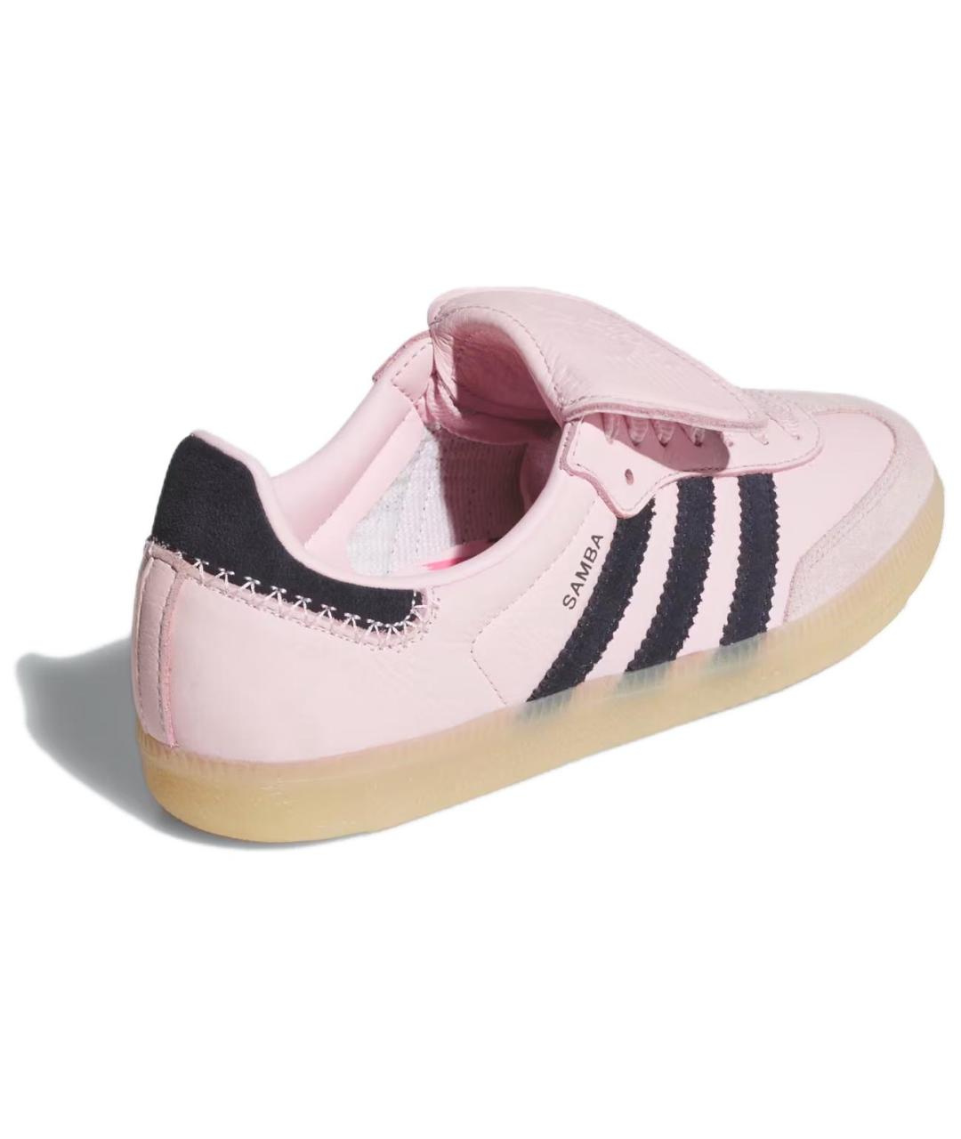 ADIDAS Розовые кожаные кеды, фото 4