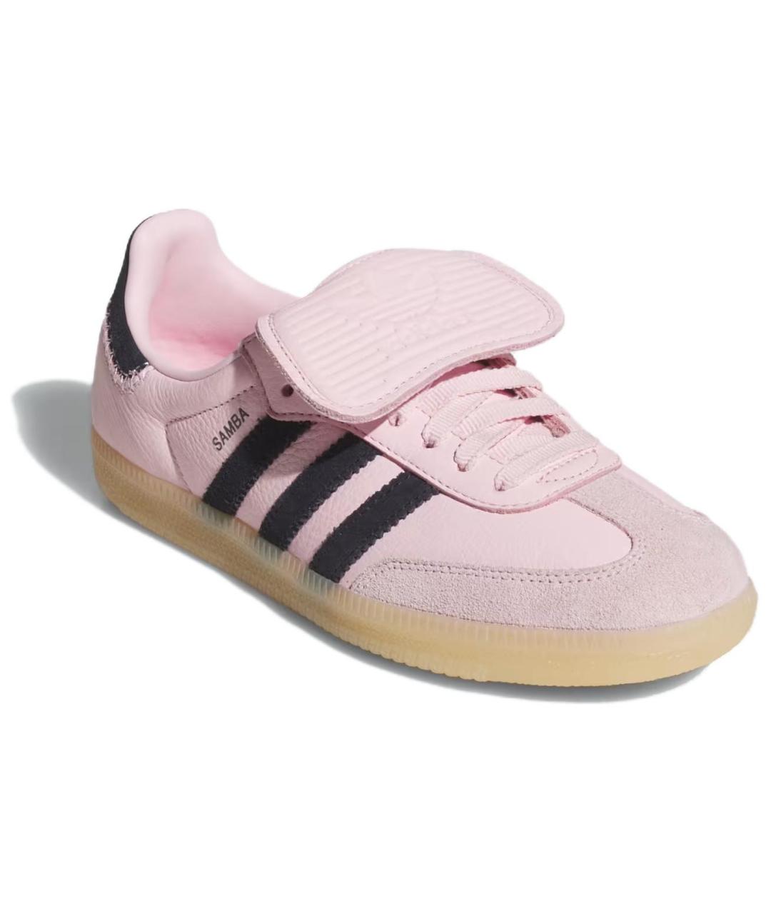 ADIDAS Розовые кожаные кеды, фото 3