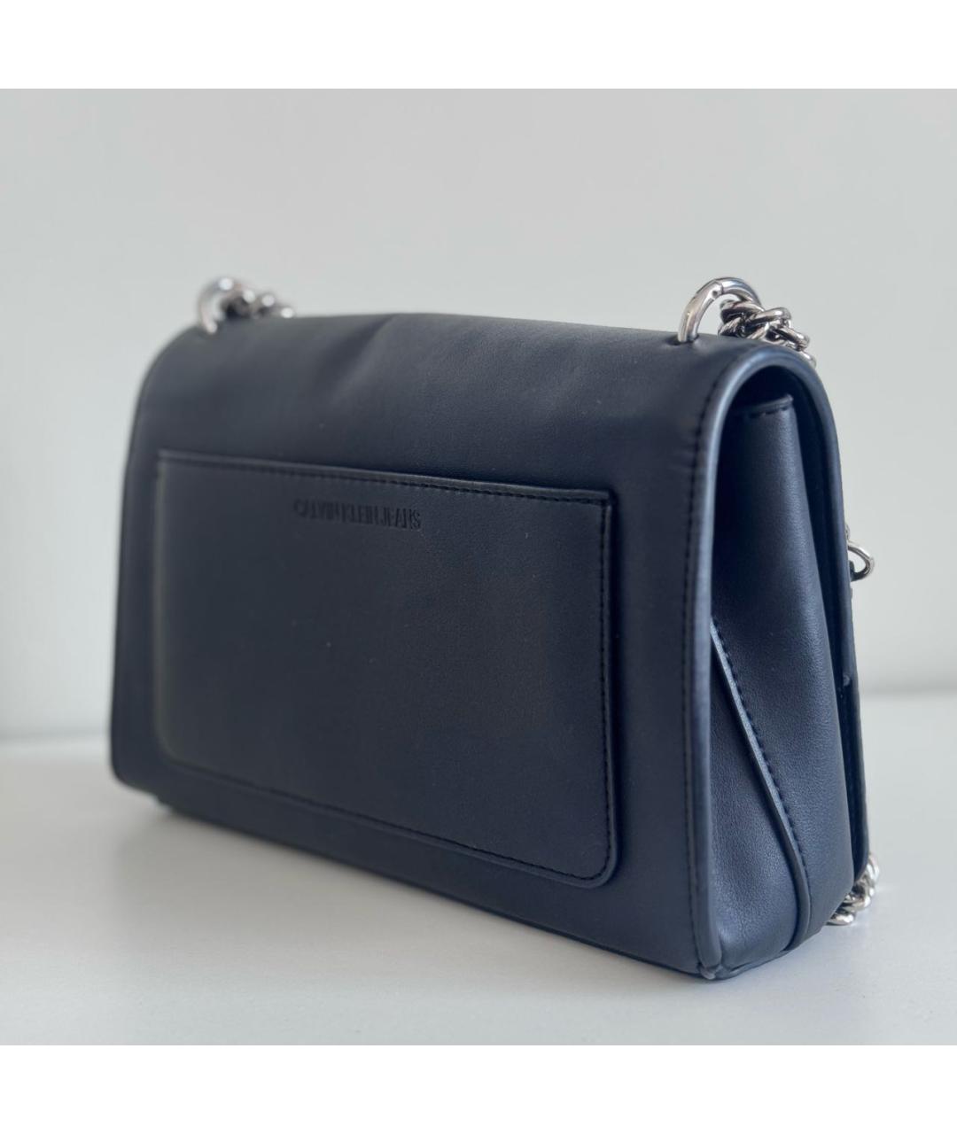 CALVIN KLEIN Черная сумка через плечо из искусственной кожи, фото 2