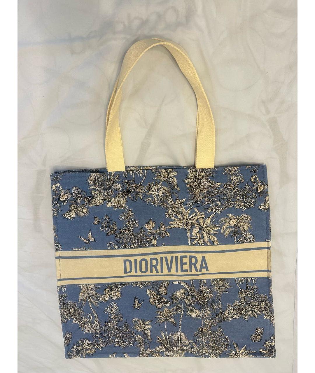 CHRISTIAN DIOR Мульти хлопковая пляжная сумка, фото 2