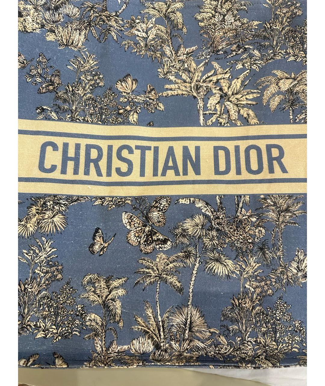 CHRISTIAN DIOR Мульти хлопковая пляжная сумка, фото 3