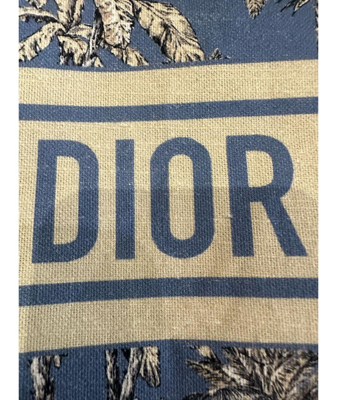 CHRISTIAN DIOR Мульти хлопковая пляжная сумка, фото 4