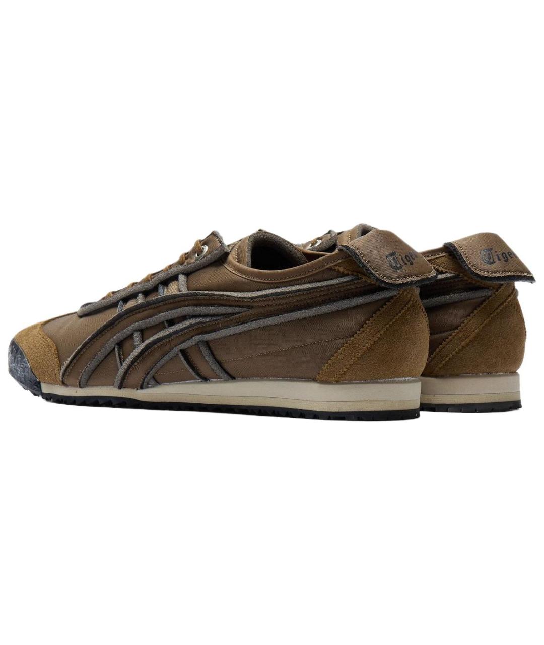 ONITSUKA TIGER Коричневые кожаные кроссовки, фото 3