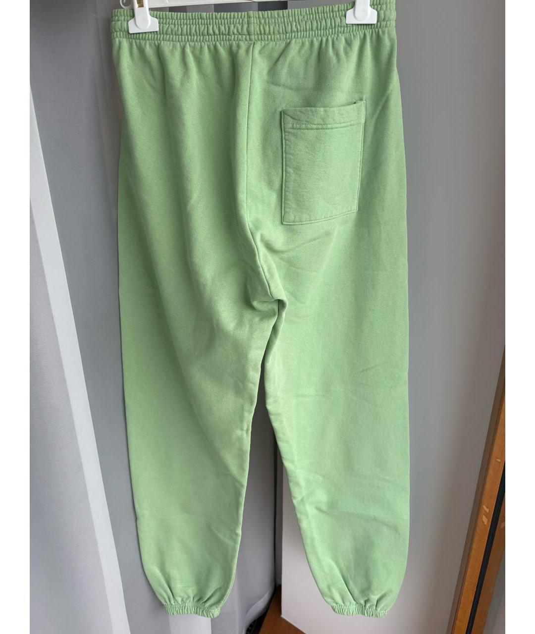 SPORTY AND RICH Салатовые хлопковые спортивные брюки и шорты, фото 2