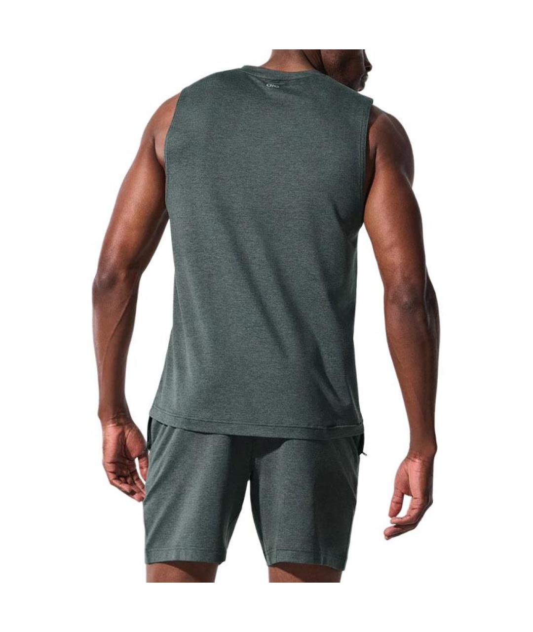 ALO YOGA Зеленая майка, фото 2