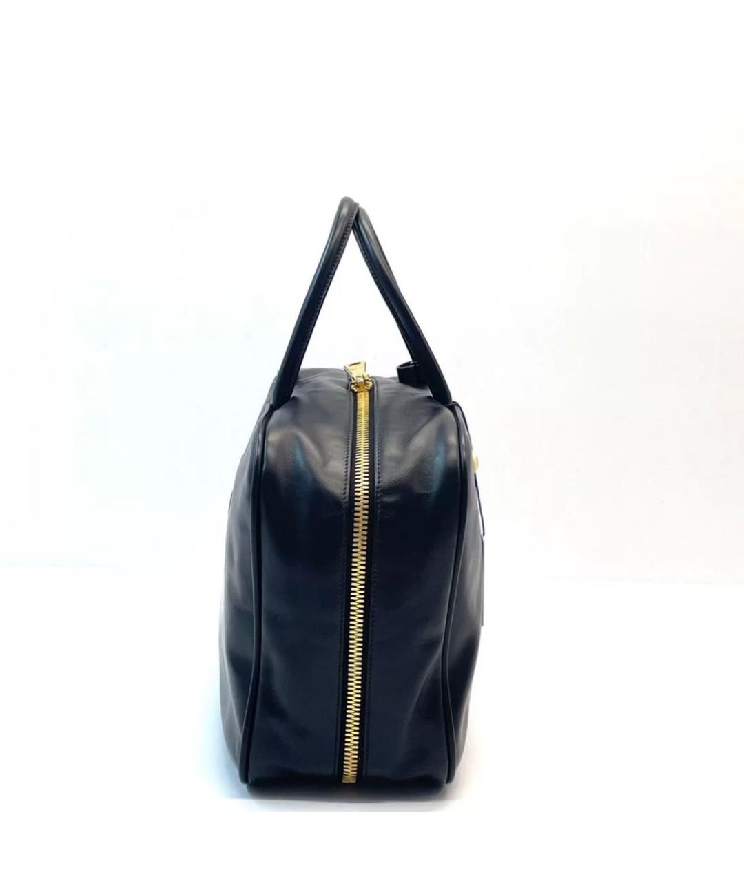 MIU MIU Черная кожаная дорожная/спортивная сумка, фото 2