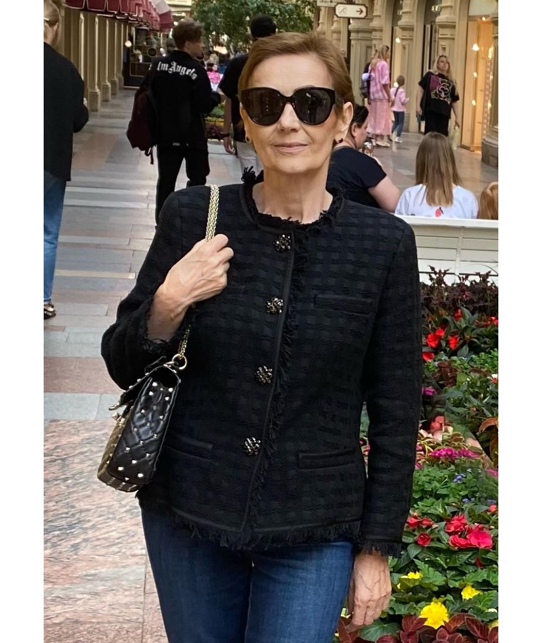 CHRISTIAN DIOR Черные пластиковые солнцезащитные очки, фото 6