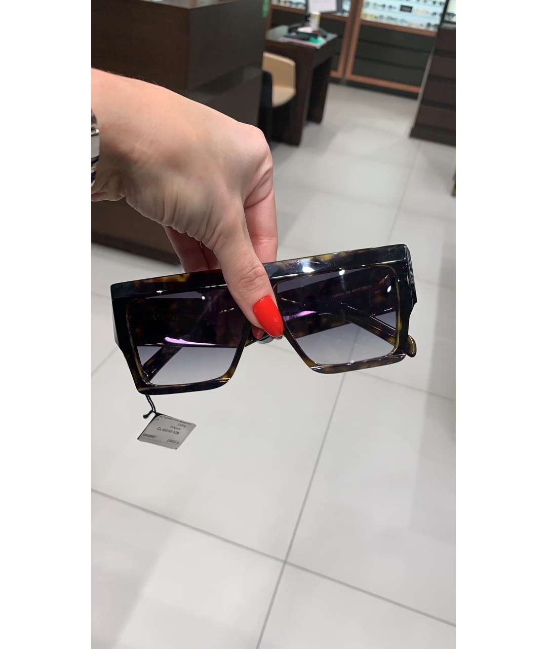 CELINE PRE-OWNED Пластиковые солнцезащитные очки, фото 6