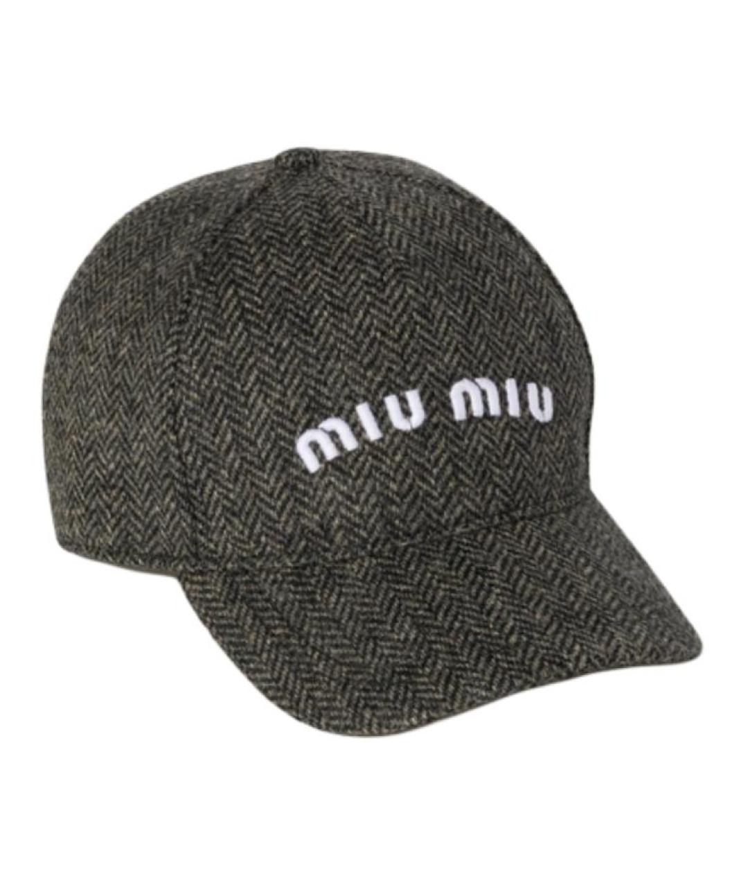 MIU MIU Серая кепка, фото 1