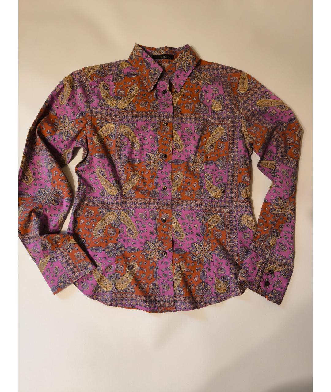 ETRO Розовая хлопковая рубашка, фото 6