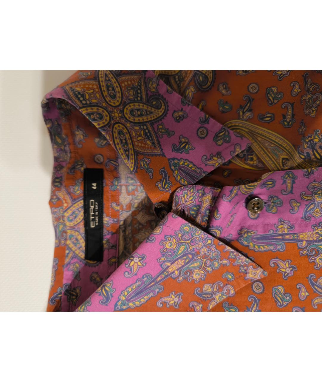 ETRO Розовая хлопковая рубашка, фото 3