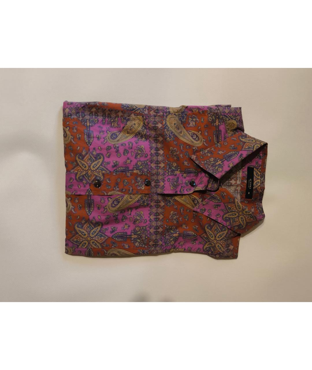 ETRO Розовая хлопковая рубашка, фото 4