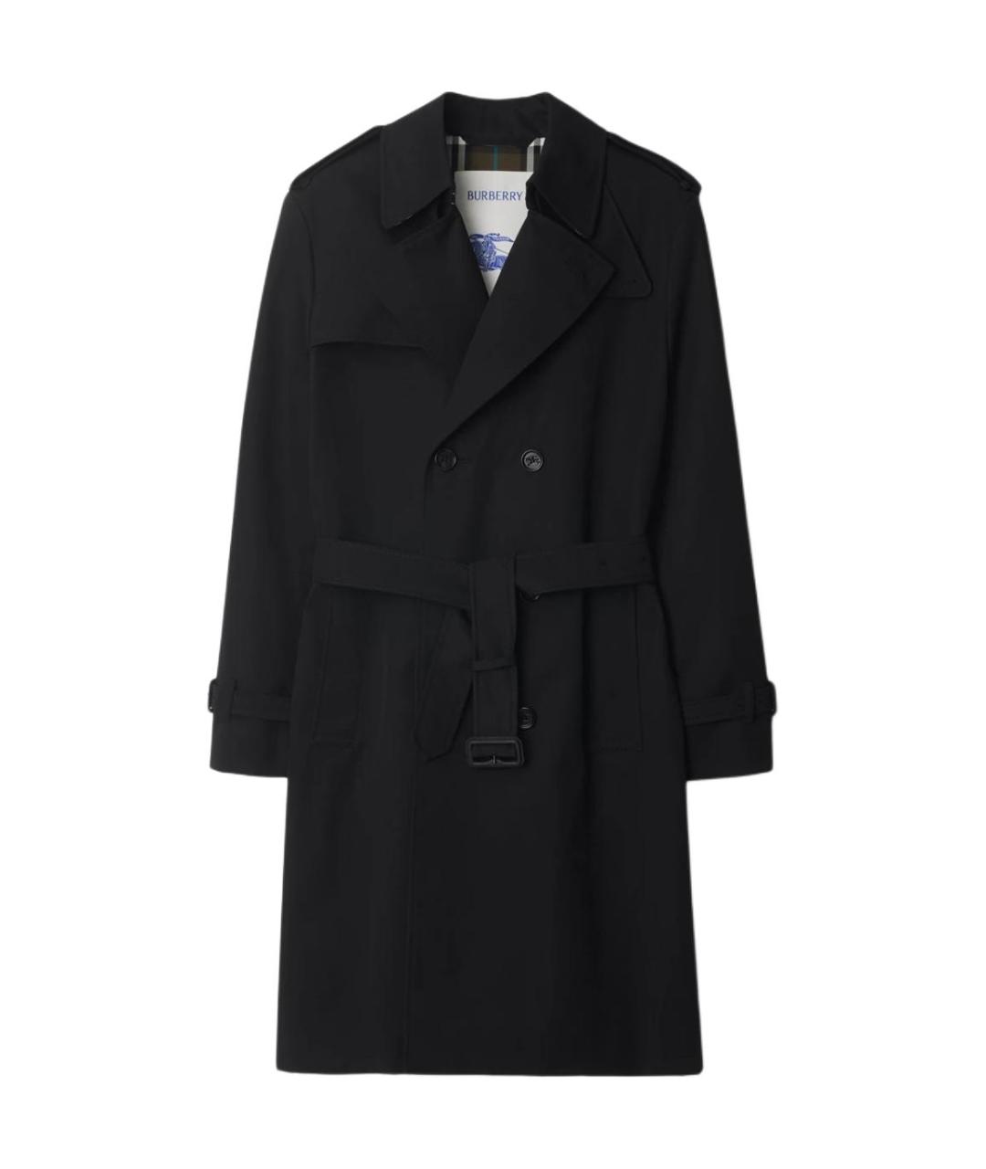BURBERRY Черный тренч / плащ, фото 1