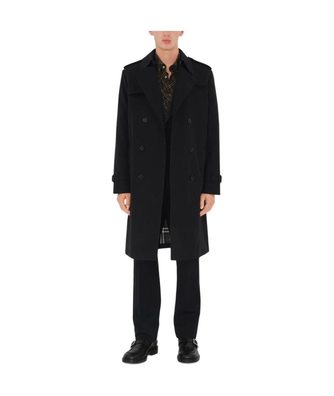BURBERRY Черный тренч / плащ, фото 2