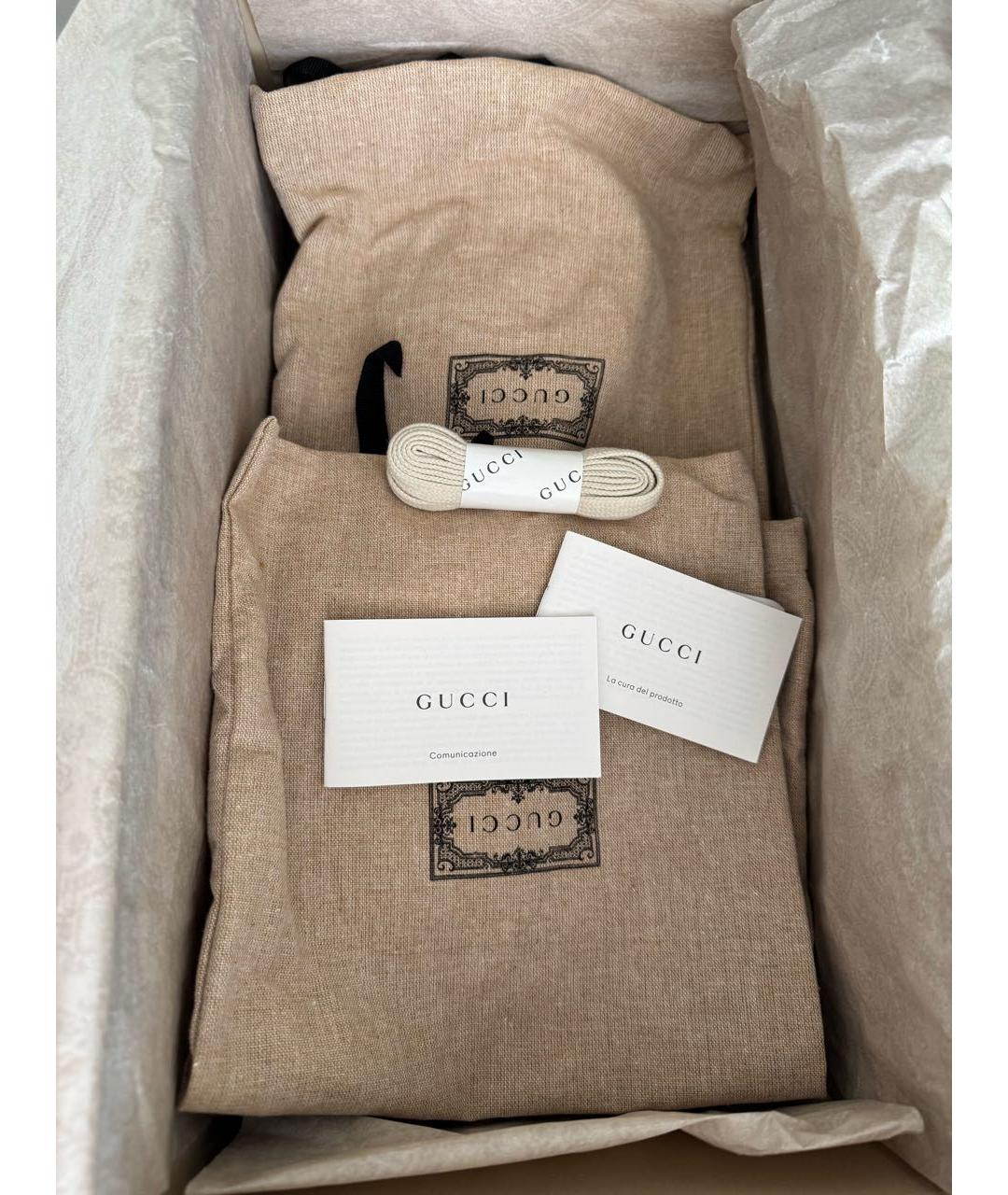 GUCCI Мульти кожаные кеды, фото 5