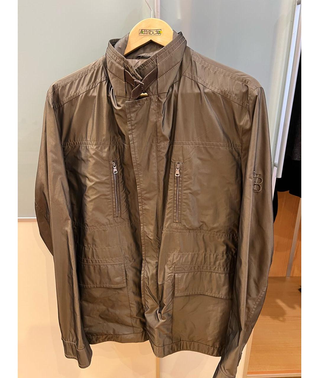 HUGO BOSS Коричневая полиэстеровая куртка, фото 9