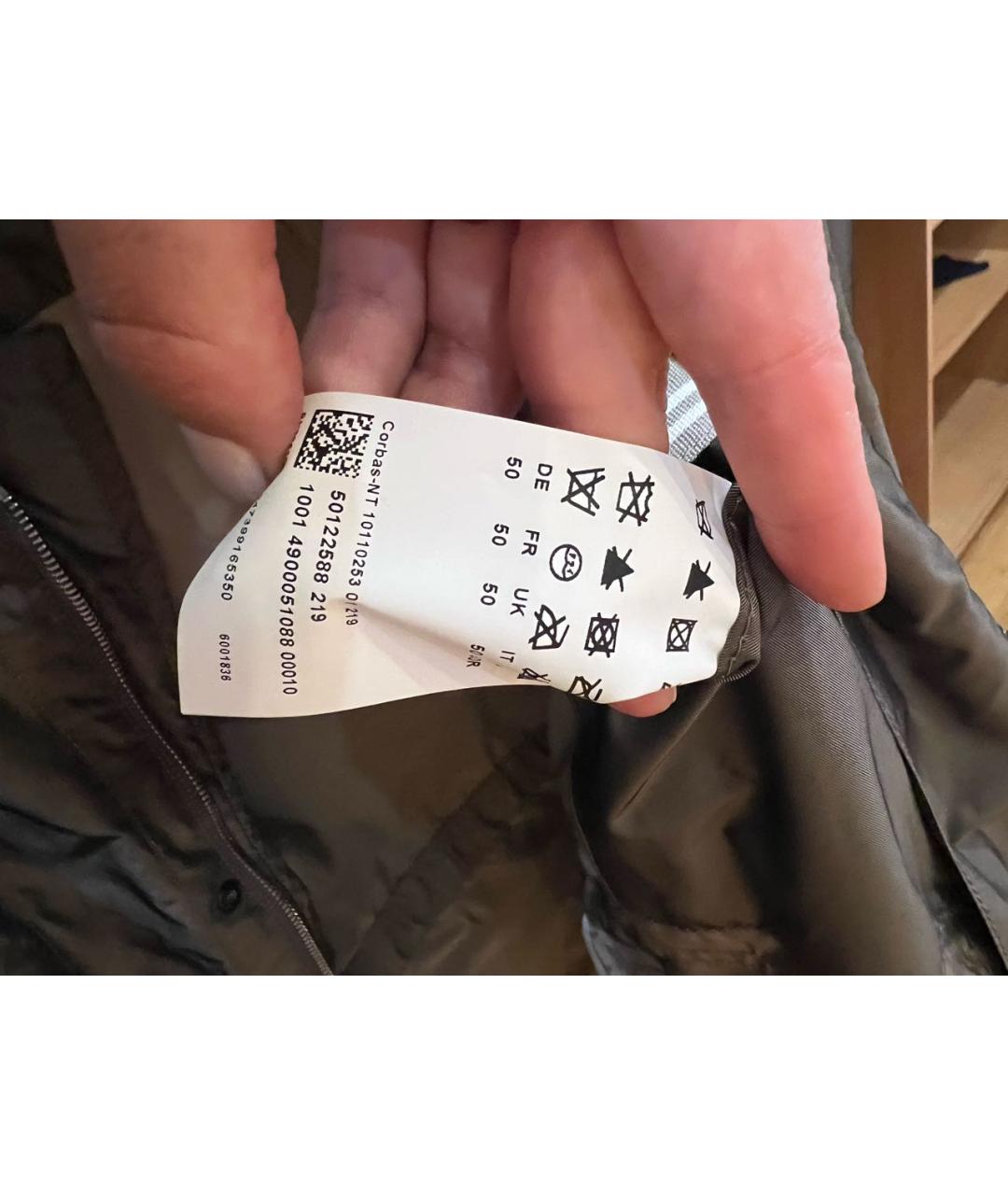 HUGO BOSS Коричневая полиэстеровая куртка, фото 8