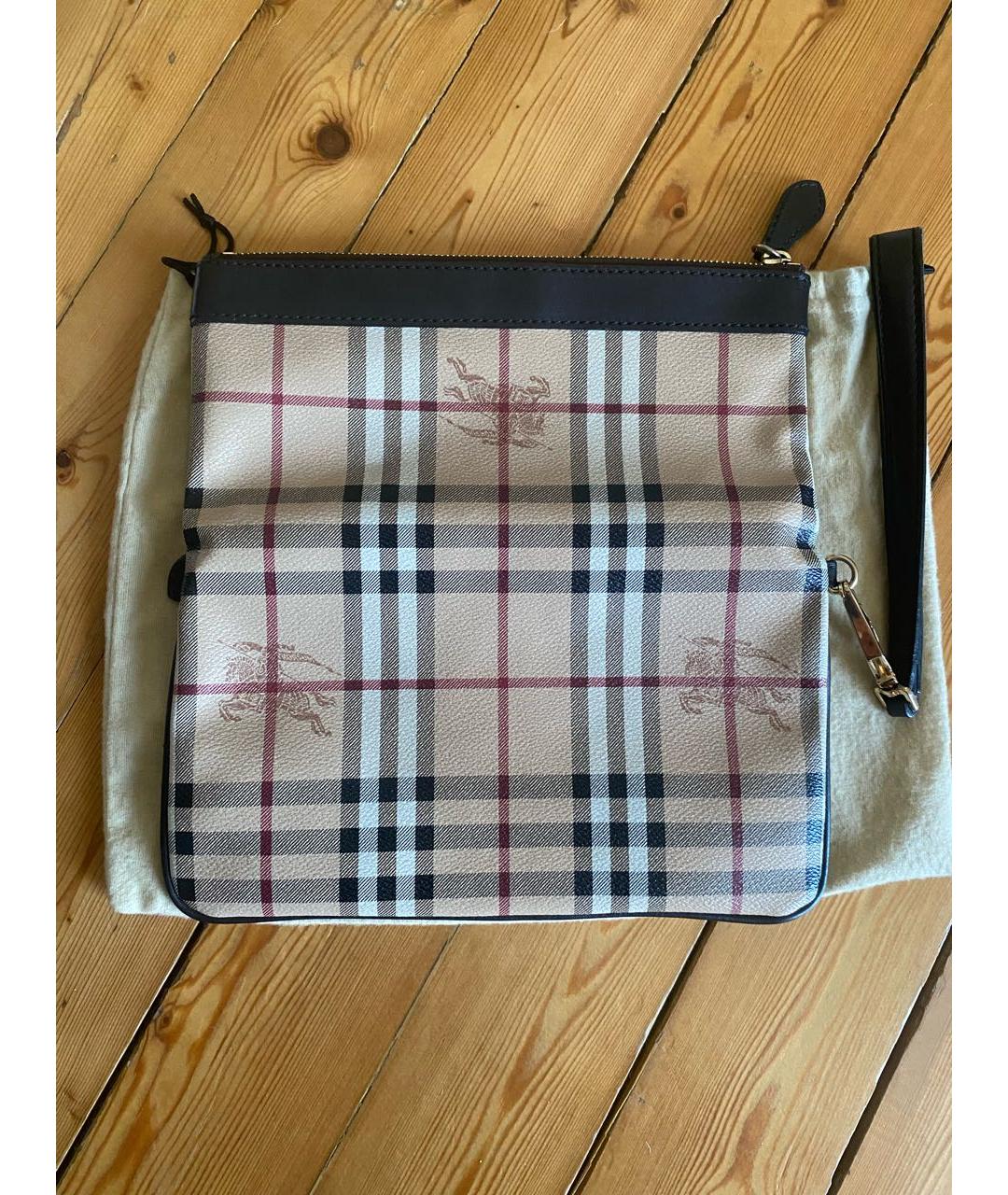 BURBERRY Бежевая сумка с короткими ручками, фото 3
