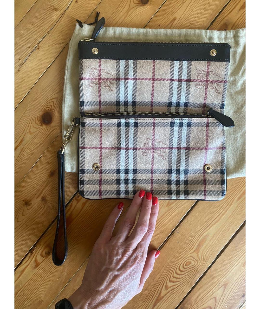 BURBERRY Бежевая сумка с короткими ручками, фото 2