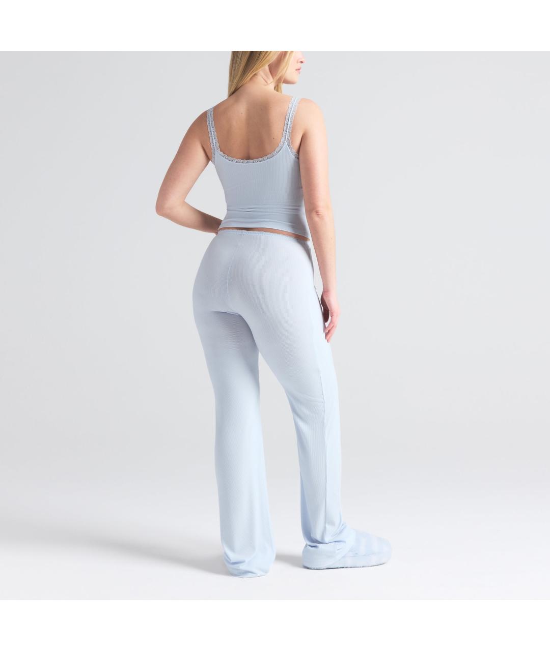 SKIMS Голубые прямые брюки, фото 3