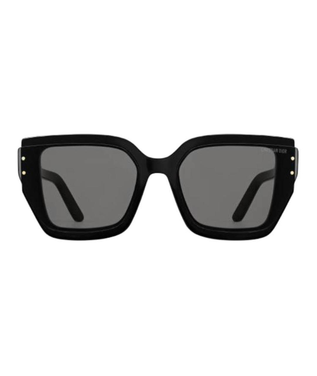 CHRISTIAN DIOR Черные пластиковые солнцезащитные очки, фото 1