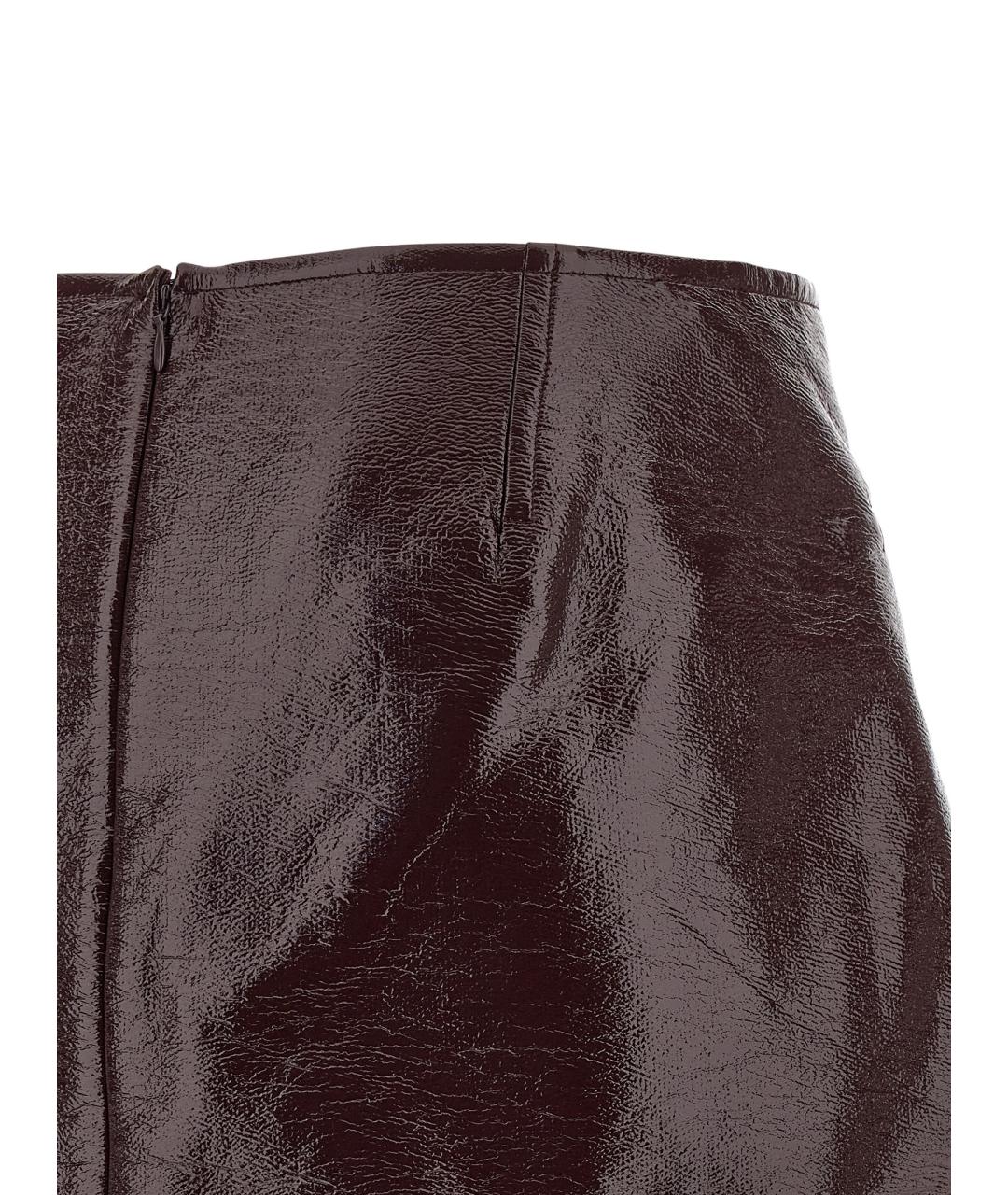 COURREGES Бордовая юбка мини, фото 4