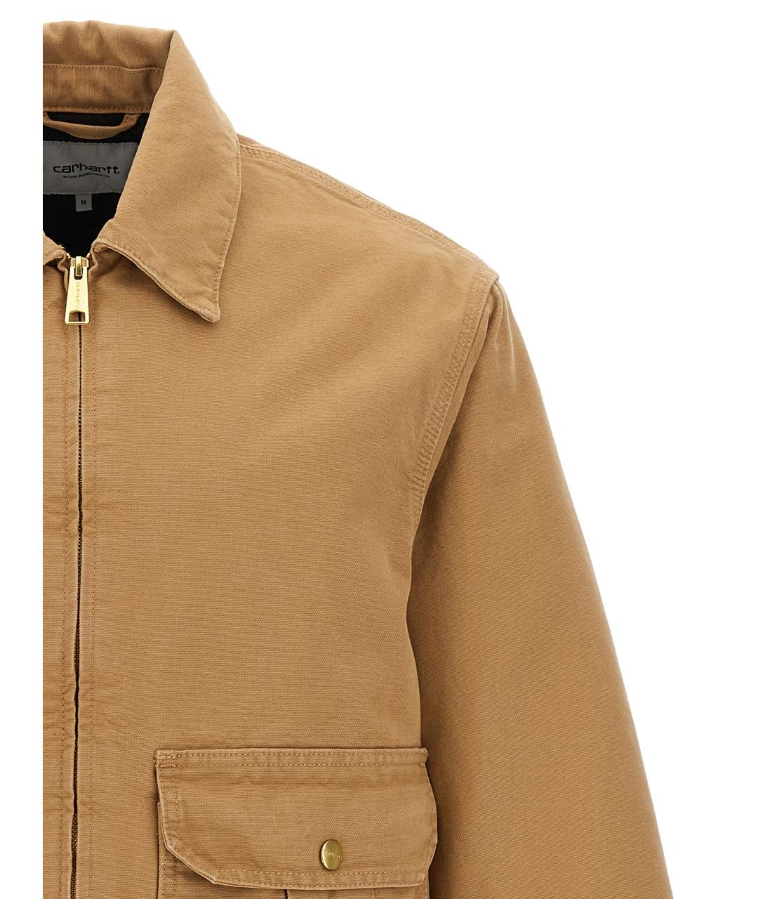 CARHARTT WIP Коричневая хлопковая куртка, фото 3