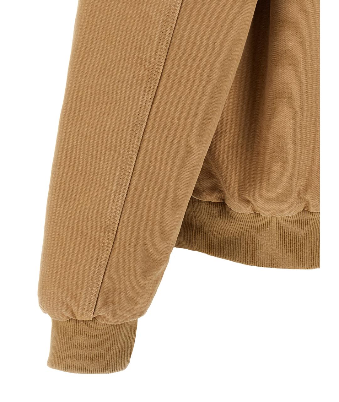 CARHARTT WIP Коричневая хлопковая куртка, фото 4