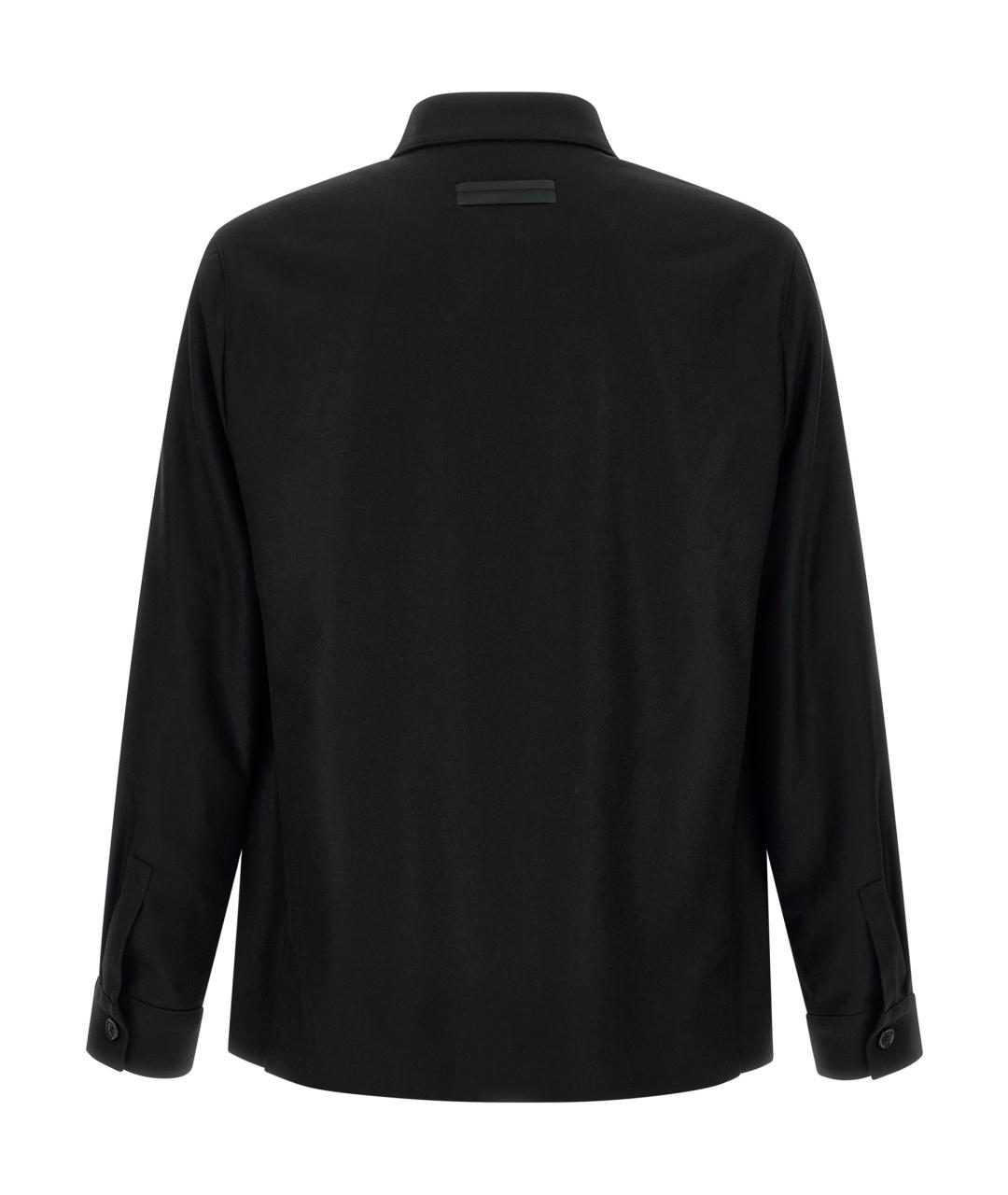 ZEGNA Черная шерстяная куртка, фото 2