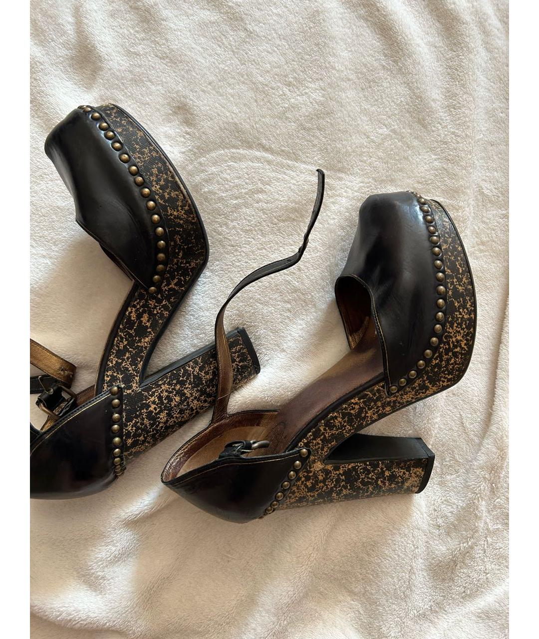 PRADA Коричневые кожаные туфли, фото 2
