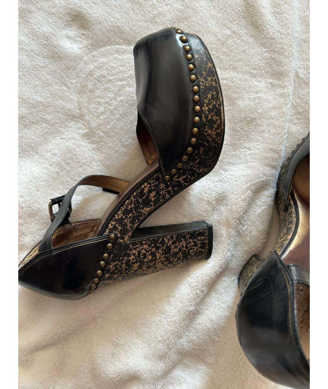 PRADA Коричневые кожаные туфли, фото 7