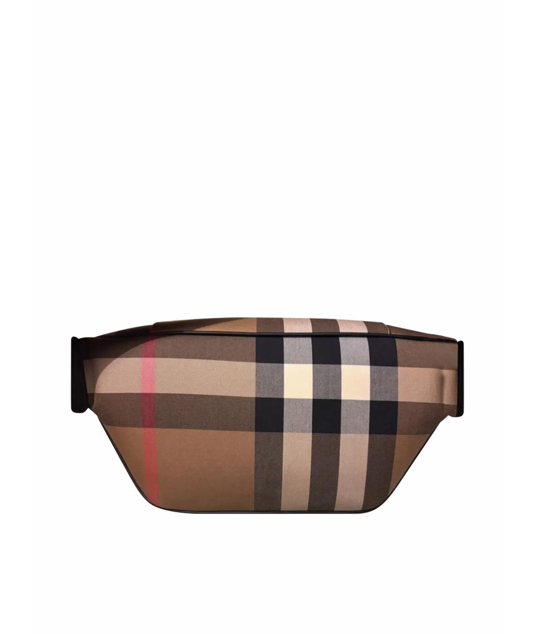 BURBERRY Коричневая тканевая барсетка, фото 1