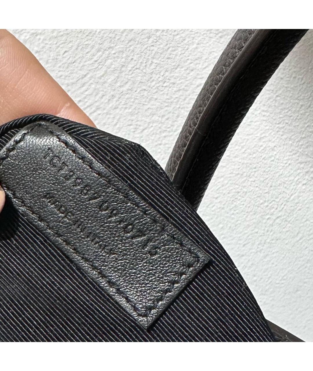 SAINT LAURENT Антрацитовая сумка тоут, фото 6