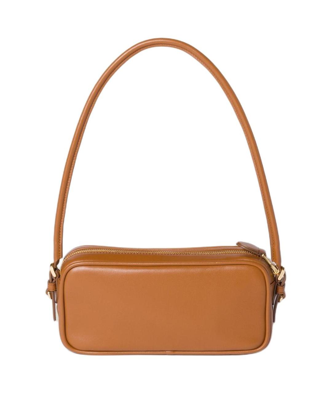 MIU MIU Коричневая кожаная сумка через плечо, фото 4