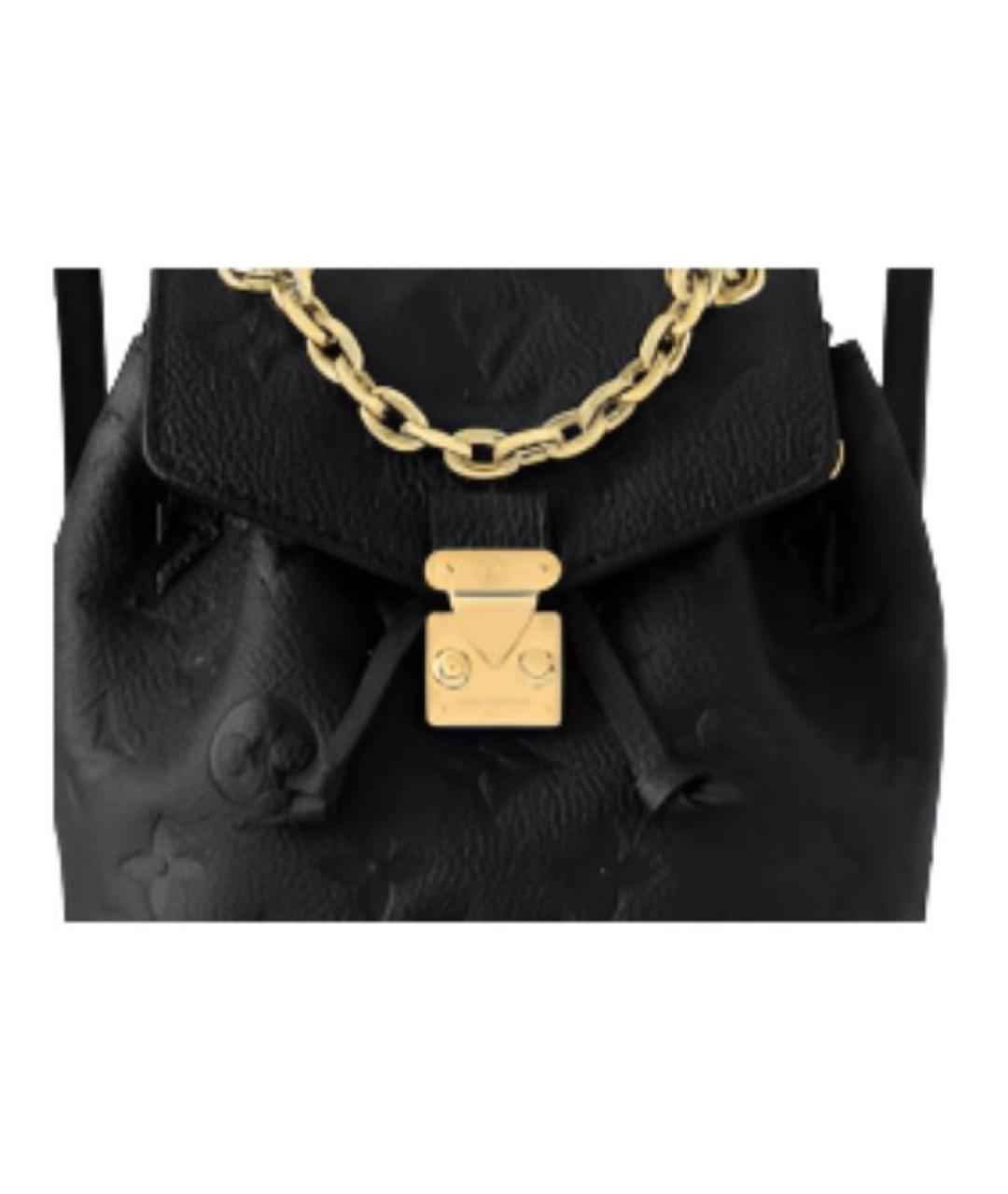 LOUIS VUITTON Черный кожаный рюкзак, фото 5