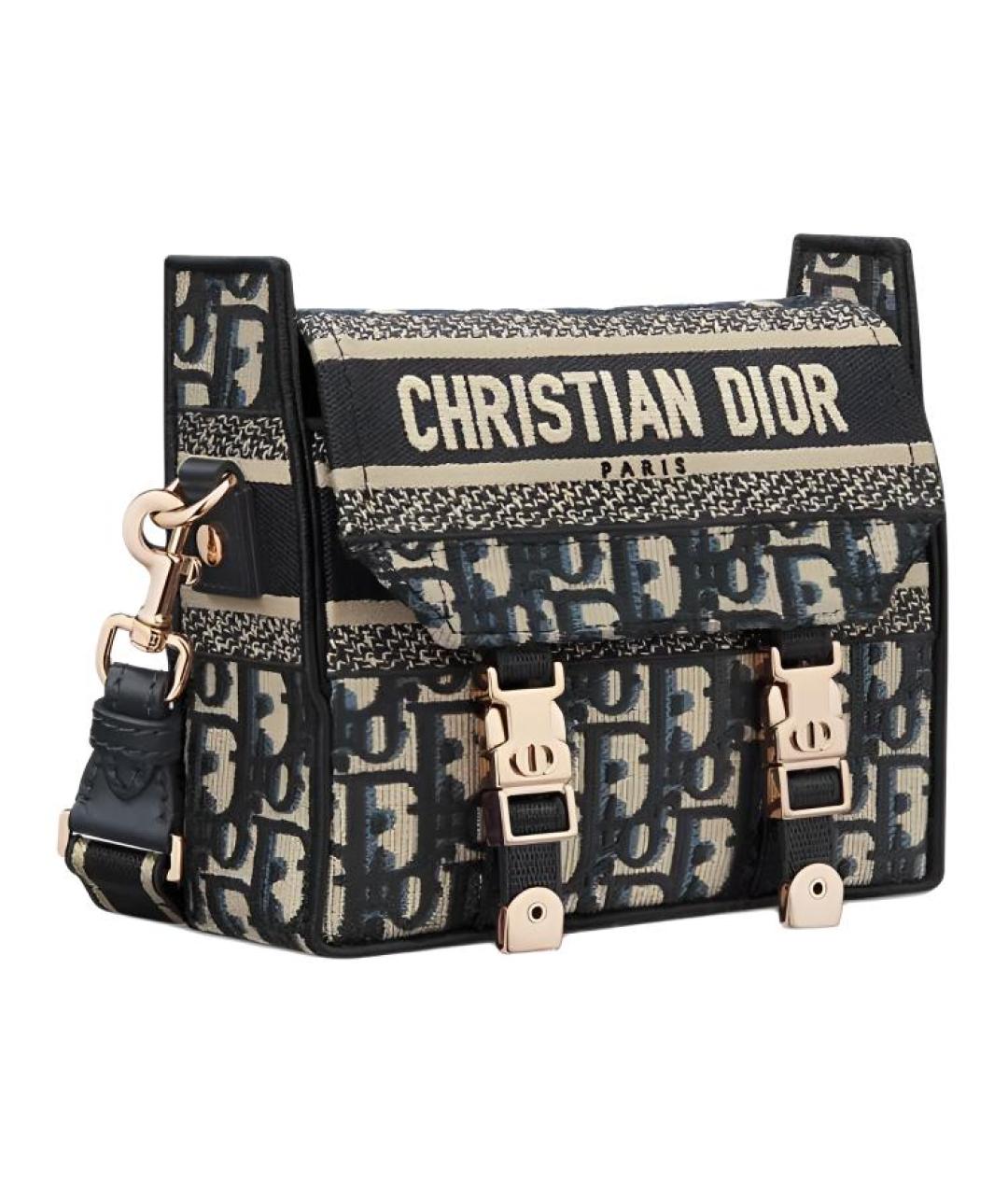 CHRISTIAN DIOR Темно-синяя сумка через плечо, фото 2