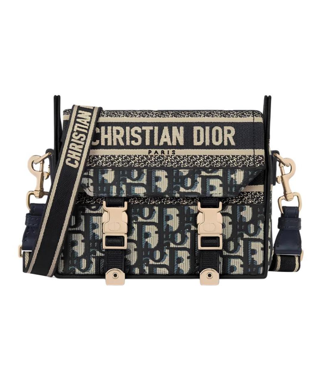CHRISTIAN DIOR Темно-синяя сумка через плечо, фото 1