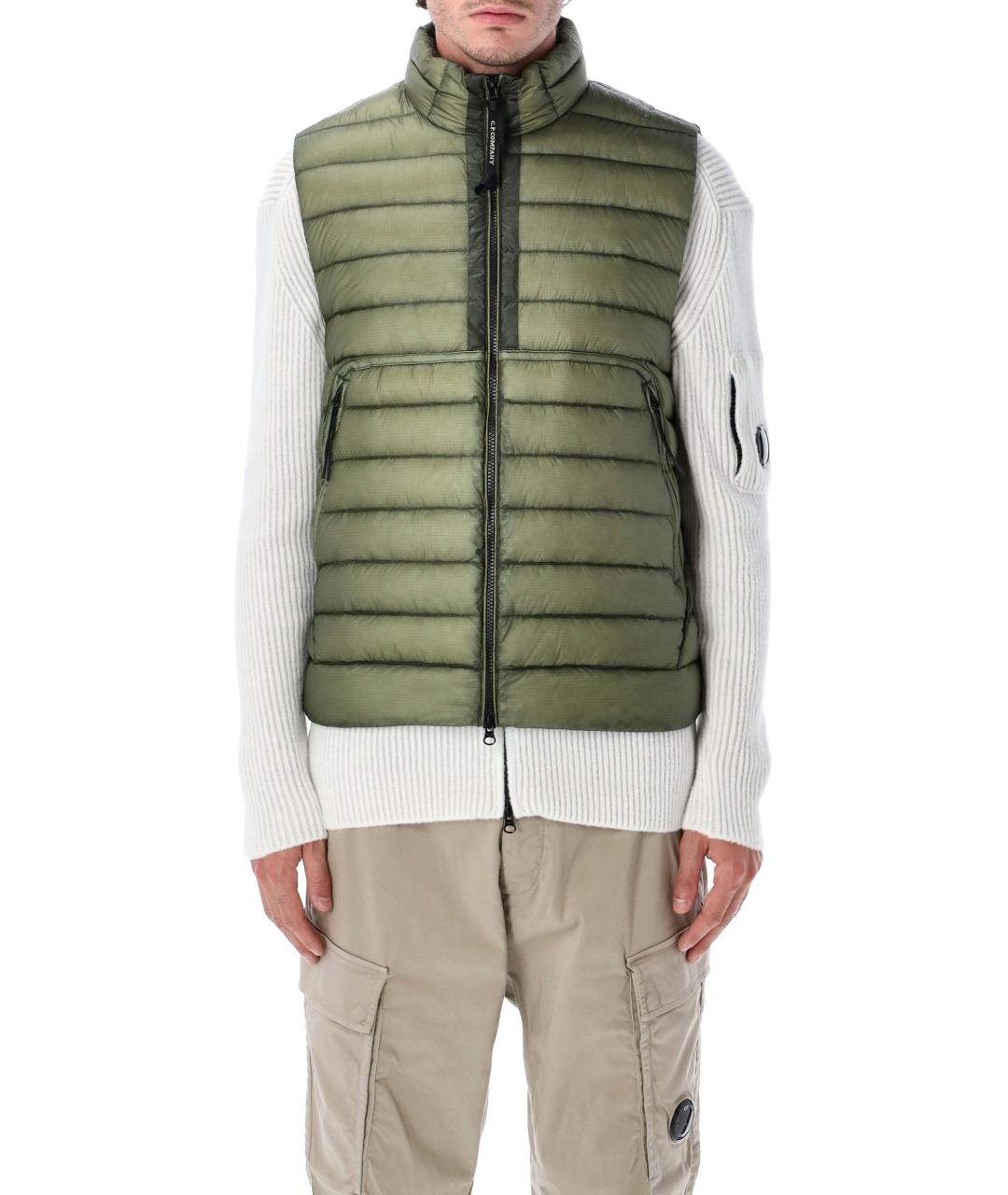 CP COMPANY Зеленый полиамидовый жилет, фото 4