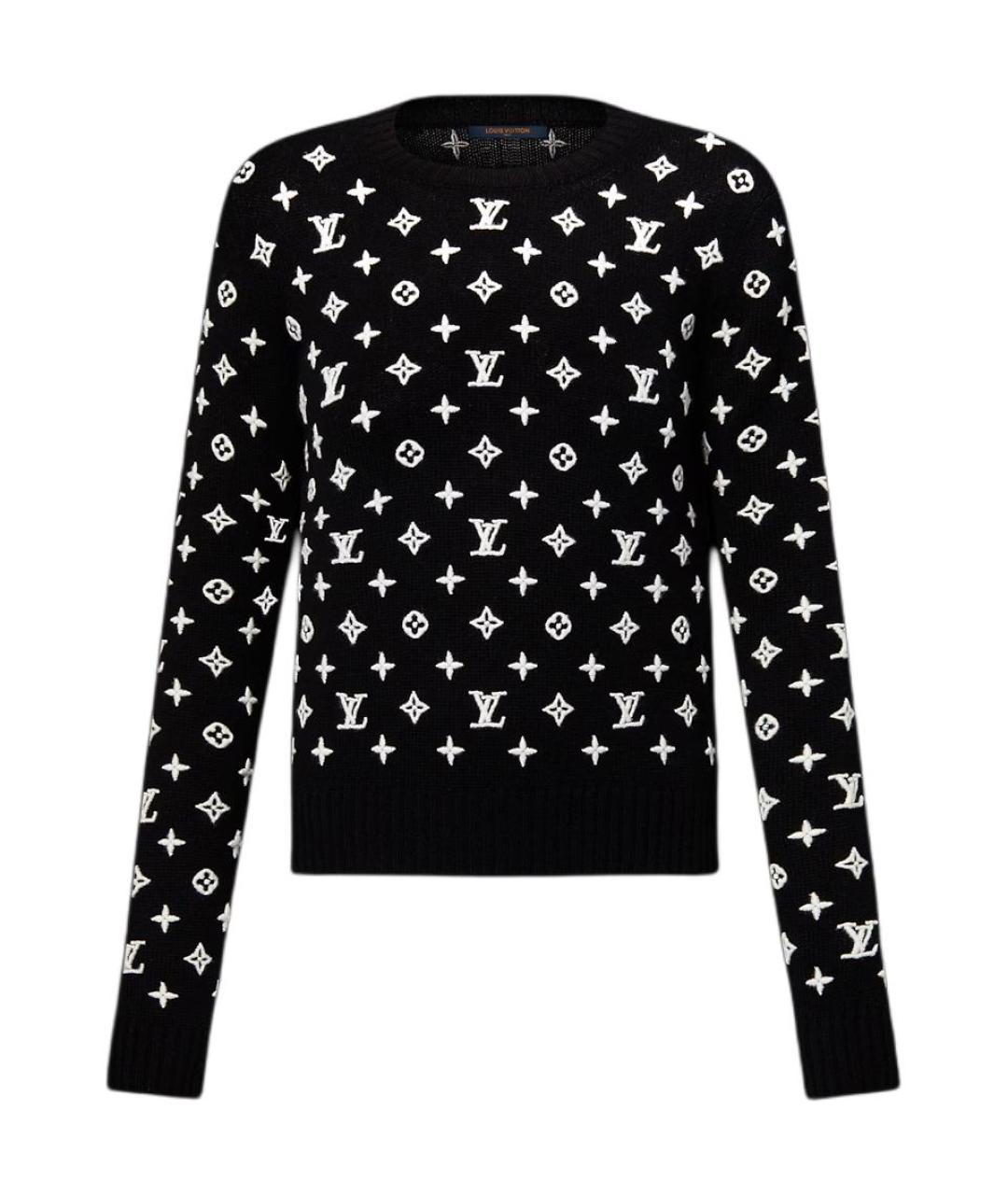 LOUIS VUITTON Черный кашемировый джемпер / свитер, фото 1