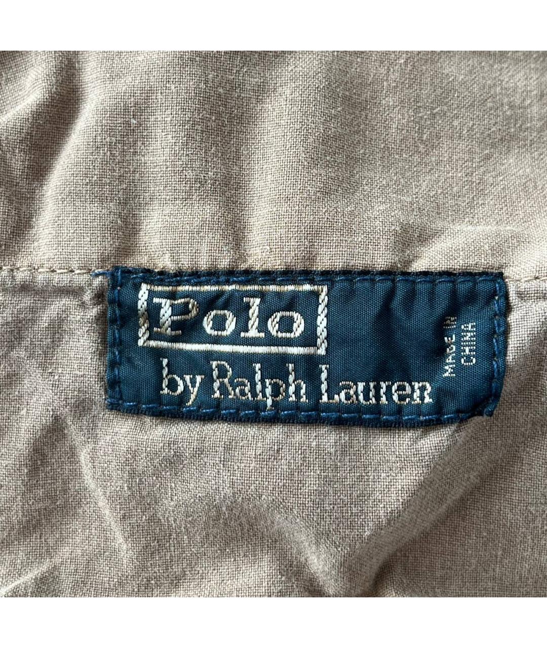 POLO RALPH LAUREN Бежевые хлопковые шорты, фото 4
