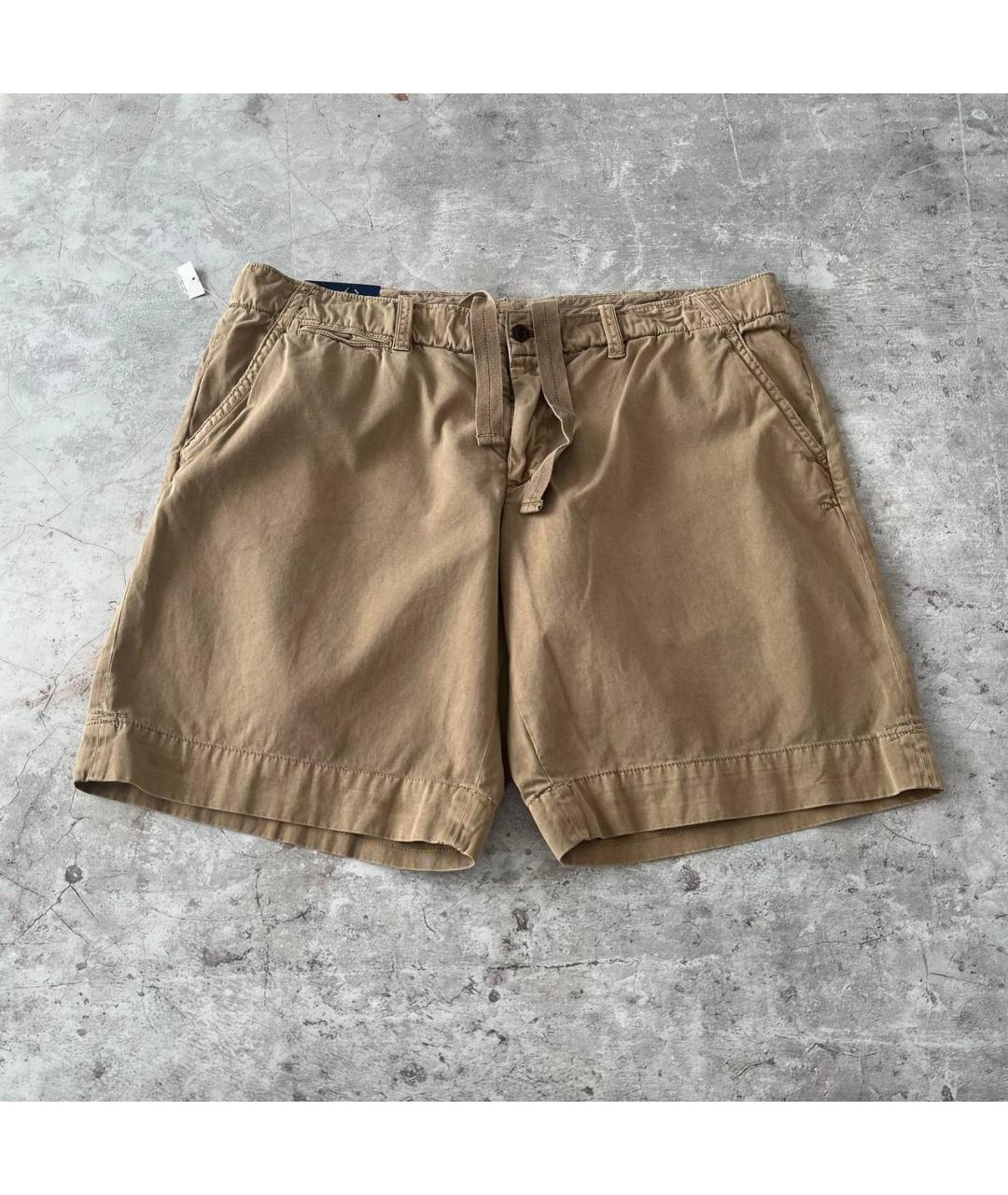 POLO RALPH LAUREN Бежевые хлопковые шорты, фото 6