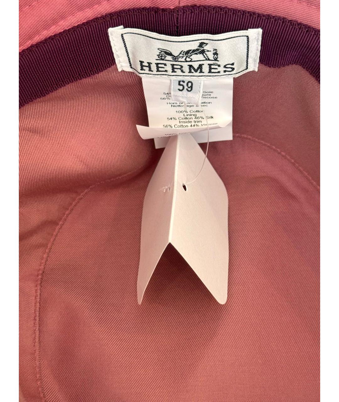 HERMES Розовая панама, фото 4