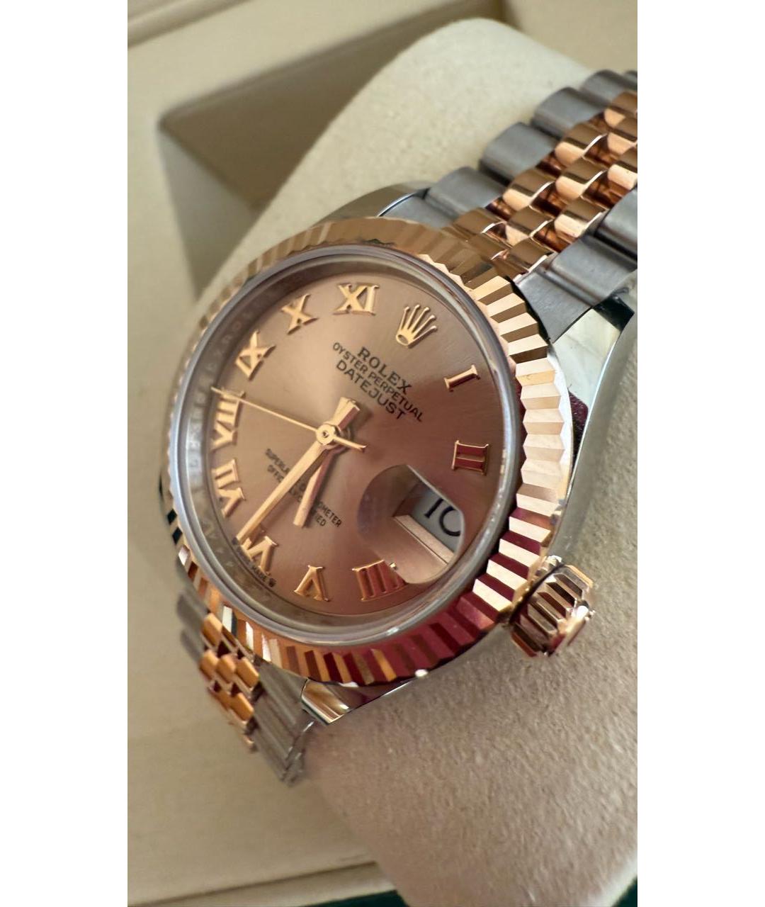 ROLEX Розовые часы из розового золота, фото 6