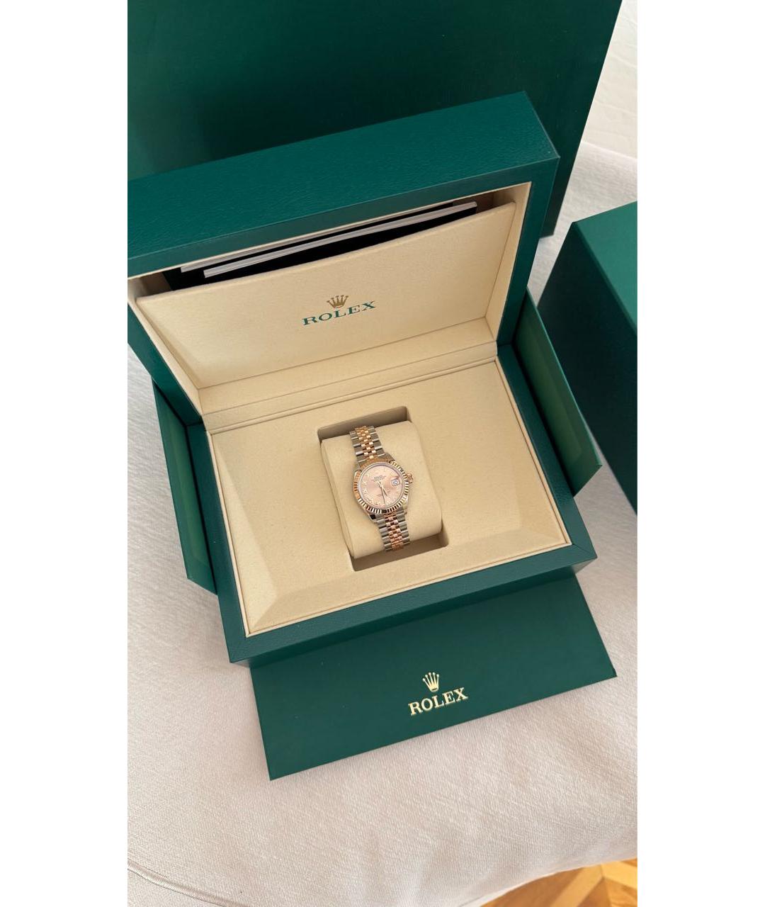 ROLEX Розовые часы из розового золота, фото 3