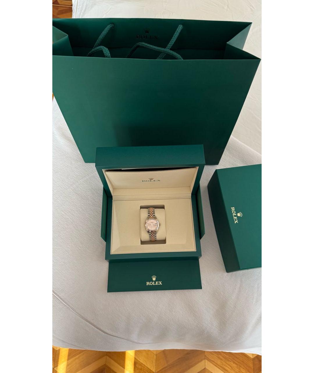 ROLEX Розовые часы из розового золота, фото 2