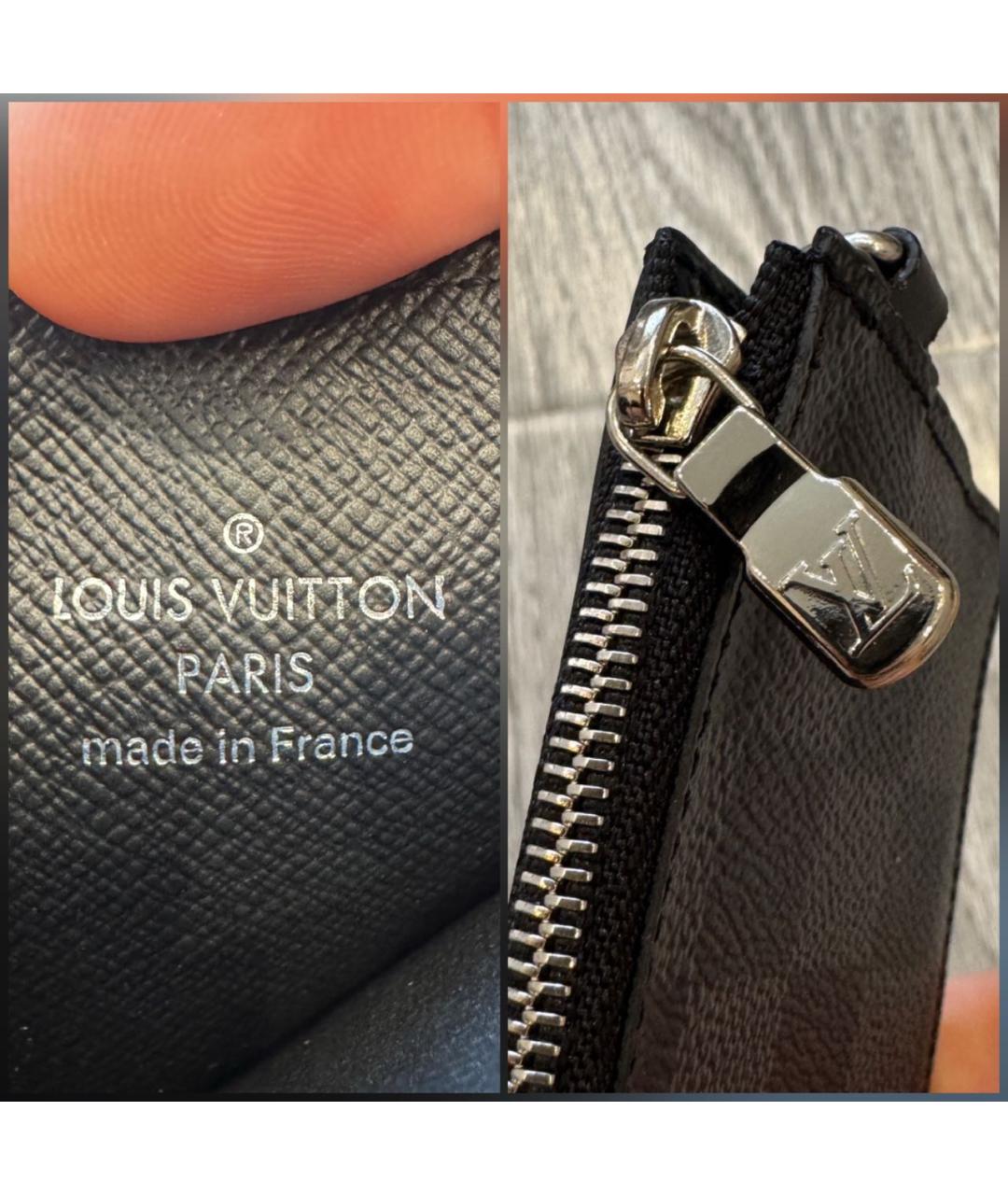 LOUIS VUITTON Черный кардхолдер, фото 7